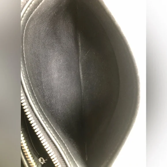 Vintage Coach Black Leather Top of Counter Compartment Bag #9167 with Hangtag - Picture 11 of 15